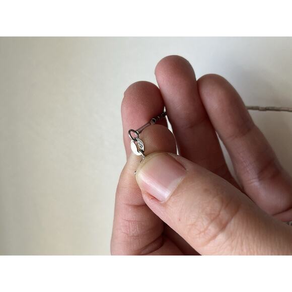 STERLING SILVER FRESHWATER PEARL NECKLACE 18" LIQUID SILVER 925 - Picture 7 of 10